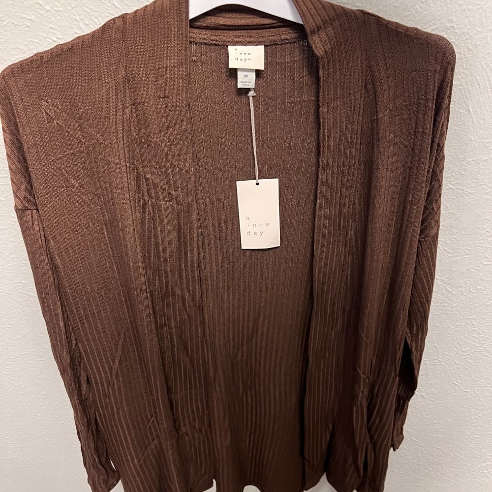 (New) Women's Brown Cardigan, A New Day